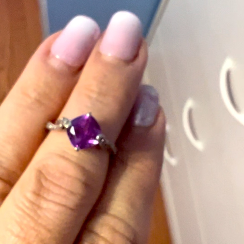 Pink sapphire ring - Picture 3 of 4